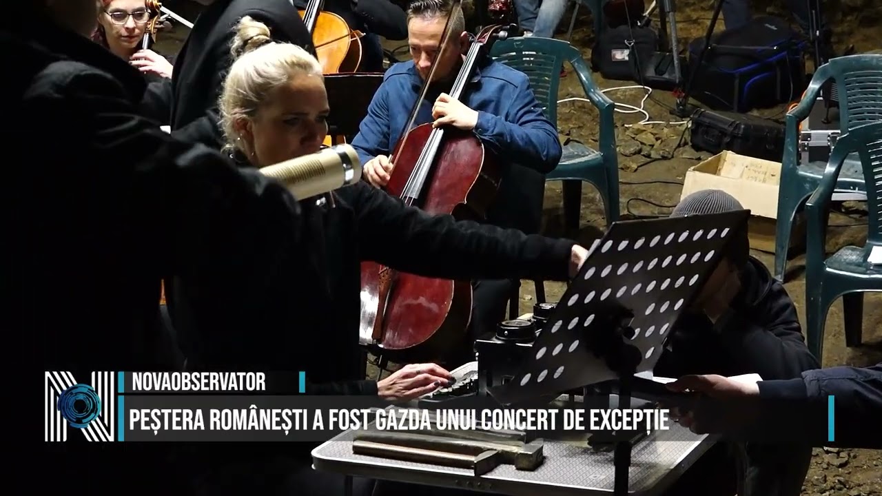 Peștera Românești a fost gazda unui concert de excepție