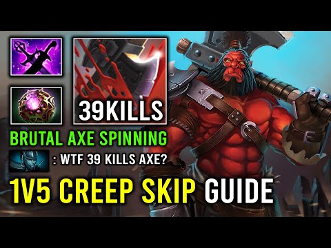 How to Creep Skip & Jungle Axe in 7.33e with 1 Score Per Min Unlimited Spinning Dota 2