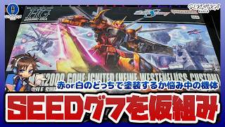 【ガンプラ製作】赤or白のどっちで塗装するか悩む「HG グフイグナイテッド」を仮組み【作業雑談｜セキヒカラジオ】