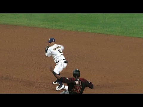 ARI@SD: Sardinas, Amarista turn a smooth double play