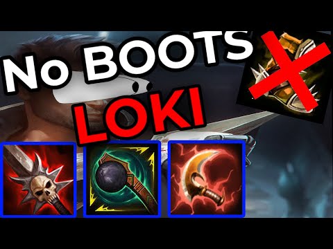 Loki CRIT + NO BOOTS = SSS Tier - SMITE Conquest Ranked - Diamond