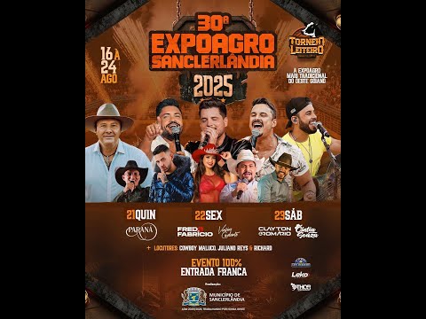30ª EXPOAGRO DE SANCLERLANDIA GO 2025