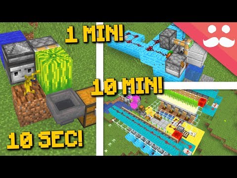 MINECRAFT FARMS: 10 Minute, 1 Minute, 10 Seconds!