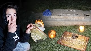 BURNING THE OUIJA BOARD IN A CEMETERY *EVIL SPIRIT PROOF*