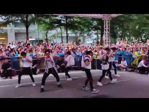 BOY STORY BUSKING in ShenZhen - Too Busy (Fancam 1)