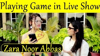 Zara Noor Abbas Playing Game in Live Show  FHM  De
