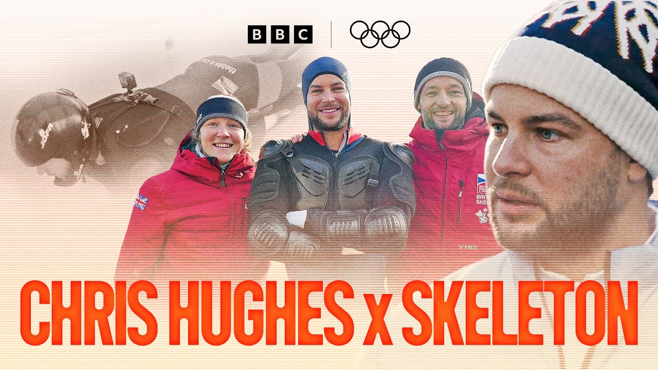 Chris Hughes faces TERRIFYING skeleton run | Winter Olympics 2026 | BBC Sport