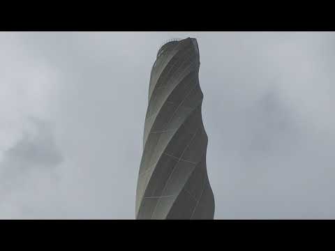 Testturm für Aufzüge der Firma Thyssen in Rottweil. - Test tower for lifts in Rottweil.