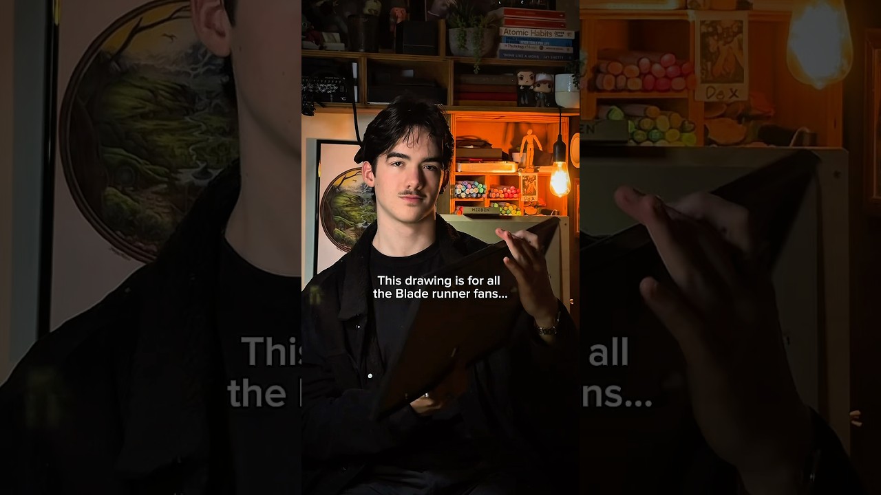 This drawing is for all the Bladerunner fans… #bladerunner #bladerunner2049 #drawing #art