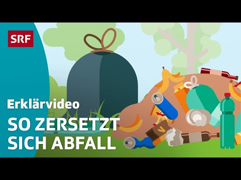 Abfall: Wie lange dauert es, bis Müll sich zersetzt? – einfach erklärt | Kindervideos | SRF Kids