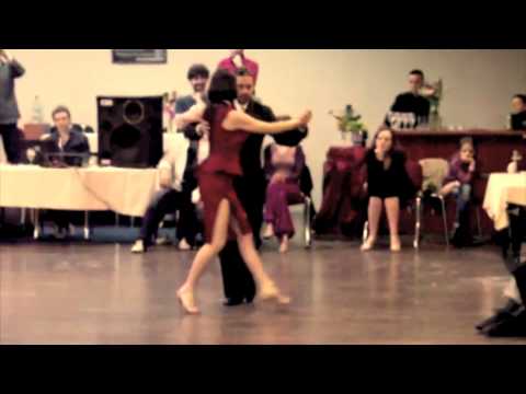  Adrian Costa  and  Amanda Costa  are  dancing  to  the  tango  "  Chique  "