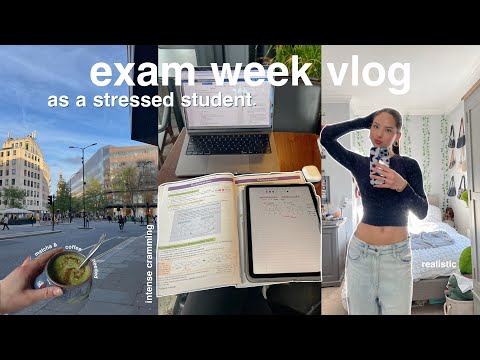 realistic exam week vlog as a stressed student???? cramming, productivity and coffee;)