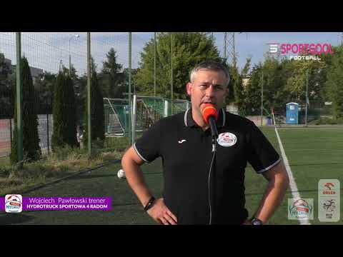 09 08 2025 wywiady po meczu Hydrotruck Czwórka Radom   KKS Medyk Konin  trenerzy Łukasz Wojtala i Wo