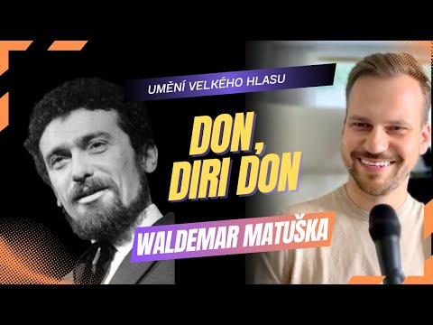 Waldemar Matuška — proč je to UMĚNÍ VELKÉHO HLASU? | Don Diri Don | Reakce zpěváka