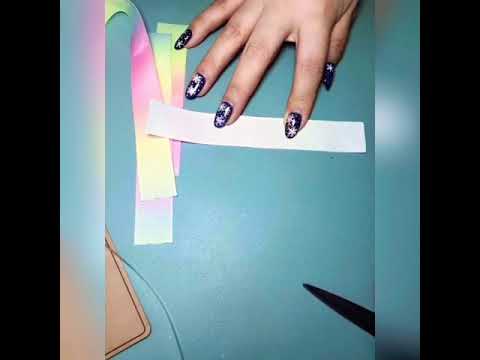 彩虹🌈缎带做了个发饰，喜欢的朋友记得点赞👍订阅哦