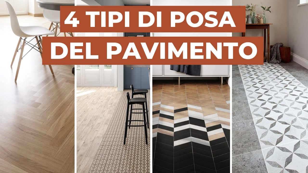 Posa del PAVIMENTO: 4 idee a effetto geometrico