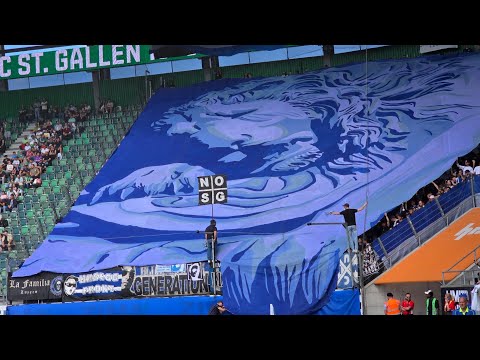 24.08.2025 FC St. Gallen - FC Luzern 0:1, Pyro & Support 