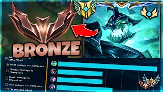 CHALLENGER Hecarim Visits BRONZE Elo HELL | Educational Season 14 Jungling