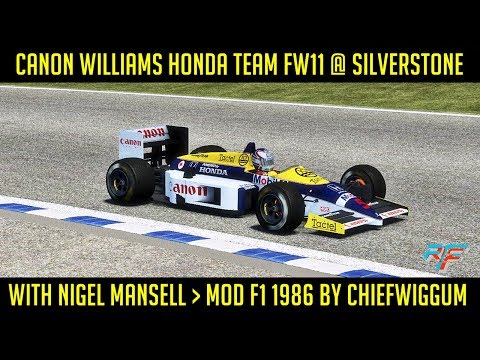 Thumbnail for [rFactor2] Canon Williams Honda Team FW11 @ Silverstone with Nigel Mansell by Williams FW11