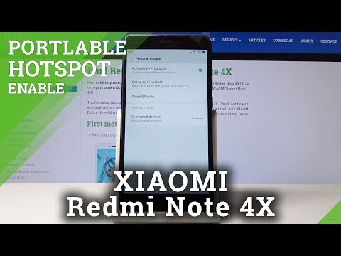 Portable Hotspot in XIAOMI Redmi Note 4X - Network Access Point