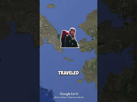 The man walking around the world