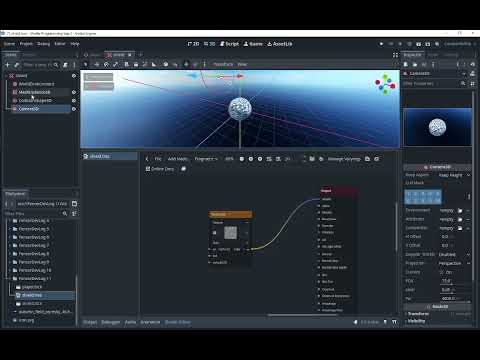 Let`s model animated shield in Godot 4 VisualShaders