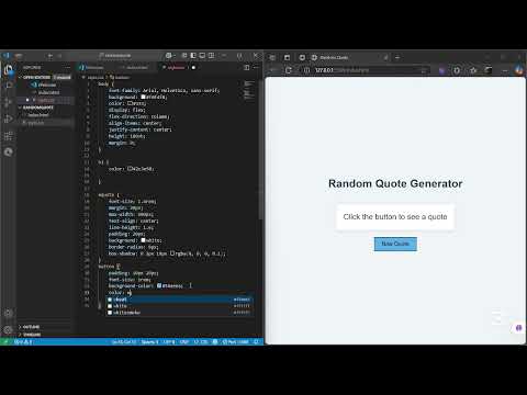 Create A Random Quote Generator Using Html Css Javascript Beginner Web Dev Project