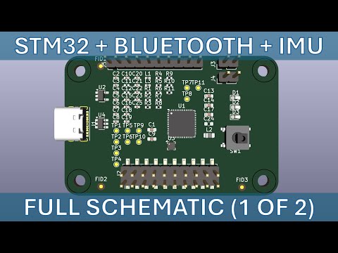 PCB Design Prep - STM32 + Bluetooth + IMU  Hardware Design using KiCAD 8.0