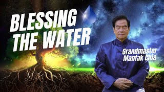 Blessing drinking water by ancient Taoist ritual. Sacred Qi Water practice by Master Mantak Chia ☯️💧