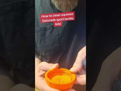 How to clean your Gatorade sports bottle lids!