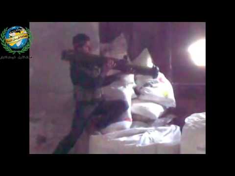 استهداف دبابة لقوات النظام في خان العسل بواسطة صاروخ محمول من قبل جماعة فرسان السنة