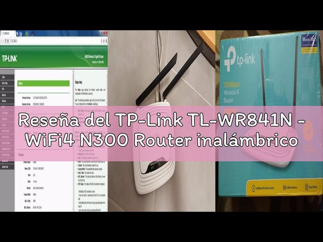 Vídeo relacionado con TP-Link TL-WR841N - WiFi4 N300 Router inalámbrico, 300 Mbps de Velocidad, Antenas de 5 dBi, Modo Multi, fácil de Usar, 4 Puertos LAN y 1 Puerto WAN de 10/100 Mbps, Blanco