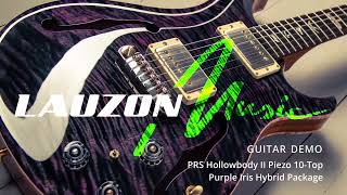 Video thumbnail for Guitar Demo - PRS Hollowbody II Piezo 10-Top, Purple Iris Hybrid Package by Lauzon Music