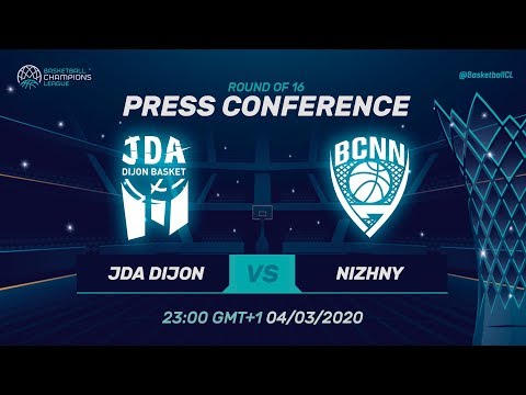 JDA Dijon v Nizhny Novgorod - Press Conference - Basketball Champions League 2019-20