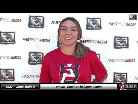 2022 Viana Mellott Speedy Lefty Outfielder Softball Skills Video - USA Premier