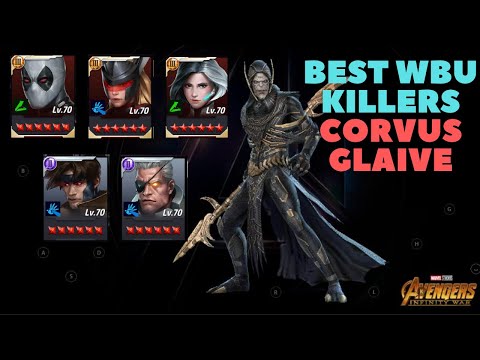 Top 5 Easiest Clears VS Corvus Glaive Stages 50+ World Boss Ultimate (WBU) - Marvel Future Fight