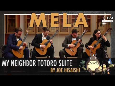 Mela Guitar Quartet plays Hisaishi's "My Neighbor Totoro Suite" on Sakurai/Kohno/Kimishima guitars