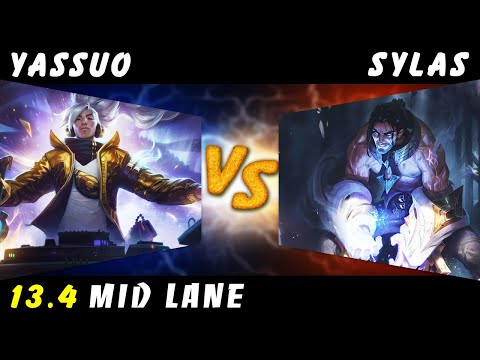 YASSUO - Challenger Yasuo vs Sylas MID Patch 13.4 - Yasuo Gameplay