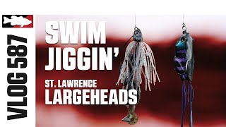 St. Lawrence Largemouth on Jackall Swim Jjig