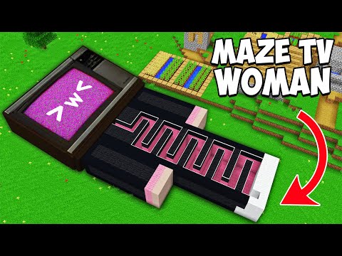 Exploring Cursed TV Maze in Minecraft