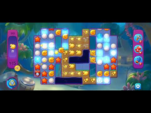 Solving Fishdom super hard Level 313 under 2 minutes just for fun