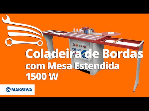 Coladeira de Bordas 1500W 220V com Mesa Estendida - Video