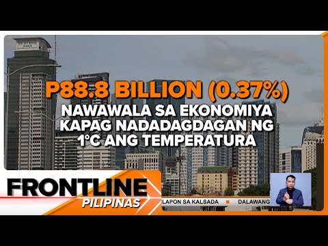 Paglago ng ekonomiya, bumabagal kapag tumataas ang temperatura — BSP Frontline Pilipinas