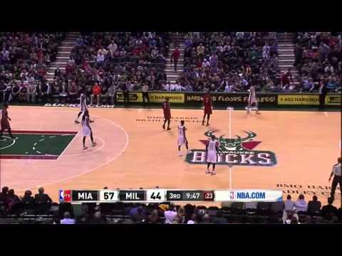 [March 15, 2013] Ersan Ilyasova - 26 Points, 17 Rebounds Full Highlights vs Miami Heat