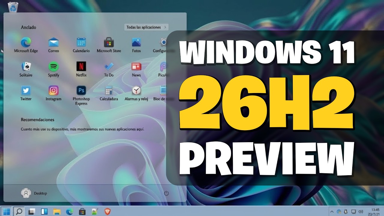 ¡YA ESTÁ AQUÍ! Windows 11 26H2 llega a Release Preview! #dprojects #windows11 #26H2