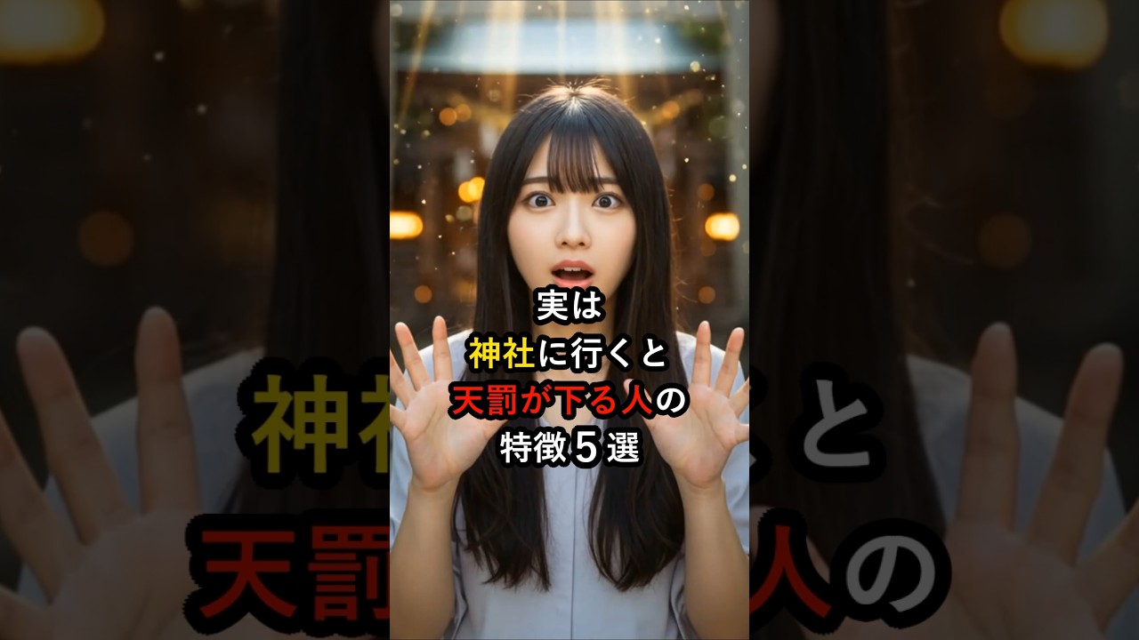 実は神社に行くと天罰が下る人の特徴5選 #shorts #スピリチュアル #神社