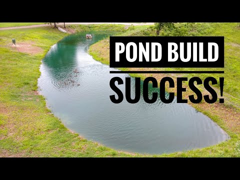 FISHING POND BUILD HOLDS WATER!!!  -POND UPDATE-