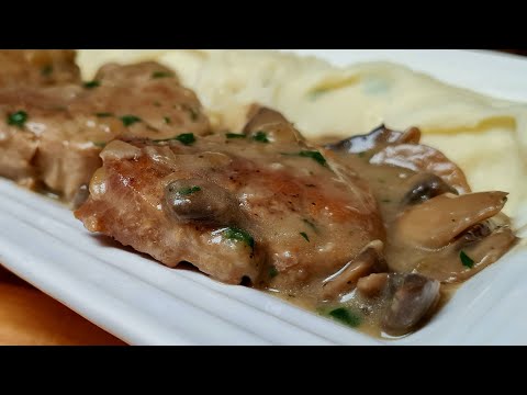 Svinjski MEDALJONI u krem SOSU  sa pečurkama #recepti #rucak #meso #balkanfood