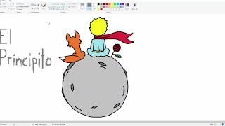 El Principito | Dibujo en paint