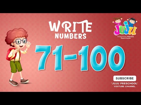 write  numbers 71 to 100